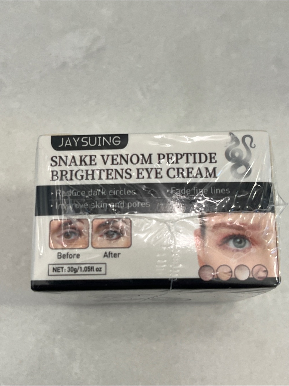 Snake venom peptide eye creme
